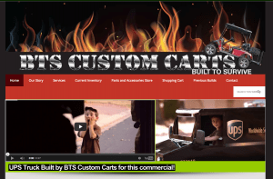 Website design - BTS Custom Carts